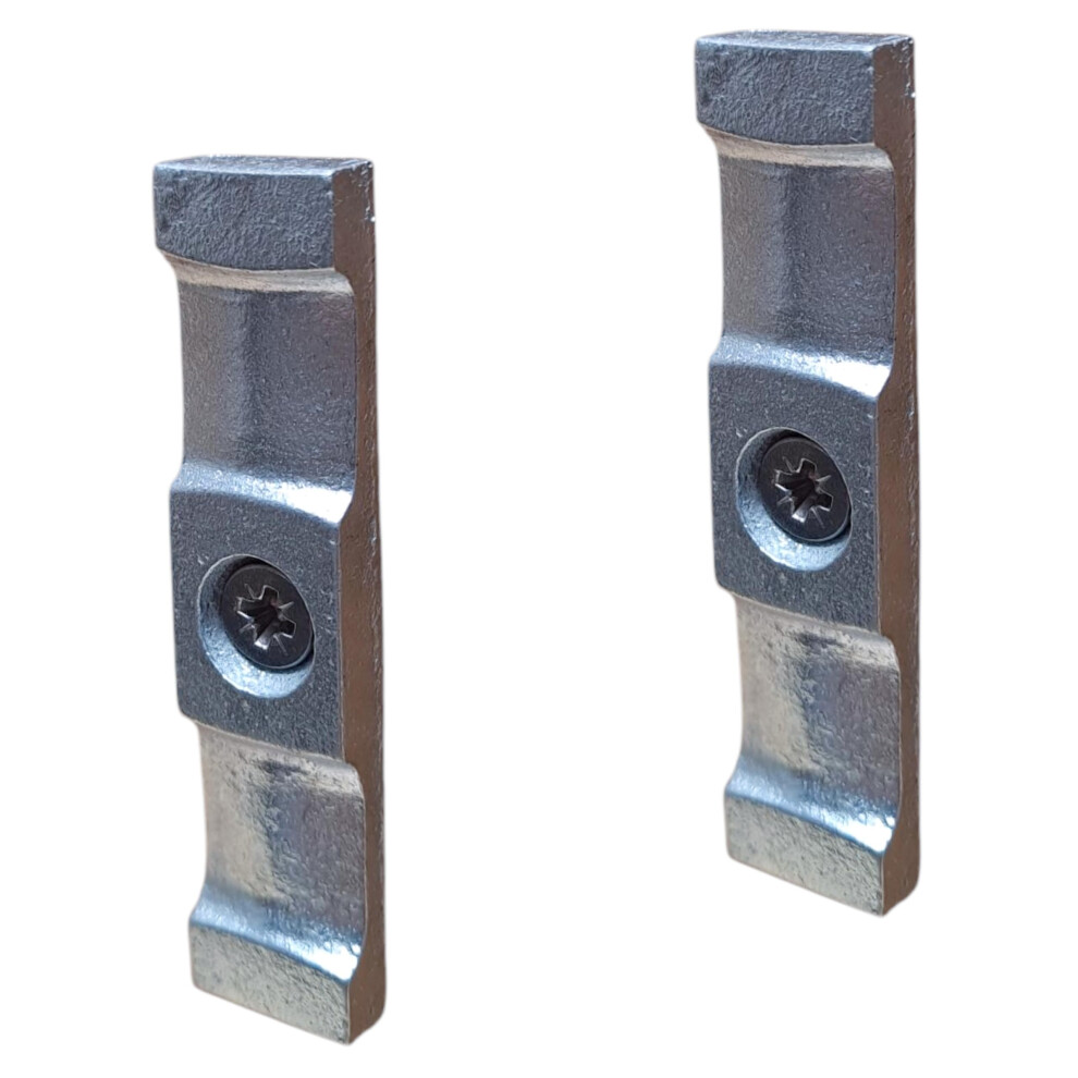 Zinc Plated Turn Buttons With Screws 63Mm (2.5 Inch) For Shed Doors, Gates, Rabbit Hutches, Cabinets, Durable Metal Thumb Catches -Pack Of 2 5051226598760