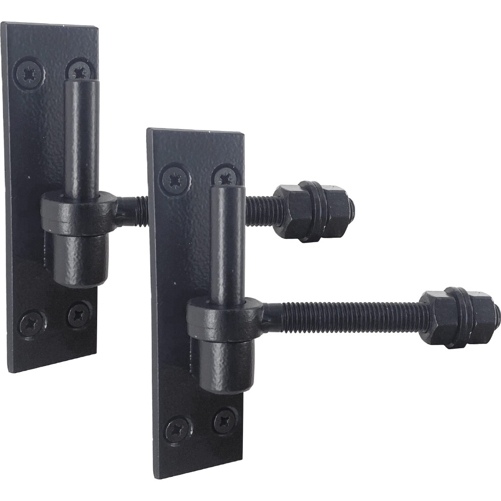 Irontite 2 Pack Heavy Duty Gate Hinges With 12Mm Pin And 12Mm X 100Mm Gate Eye Bolts 5051226631993