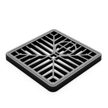QUERGO Drain Covers Outdoor 150mm x 150mm (6 in x 6 in) Square Outdoor Drain Cover