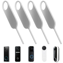 4pcs Doorbell Key Tool Security Pin Video Doorbell Opening Pin Tool Release Removal Key Replacement Reusable Remove Mount and Battery Replacement