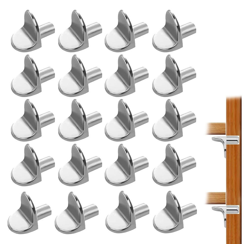 20 Pcs Shelf Support Pegs, L-Shaped Shelf Support Pegs, Antirust Kitchen Cupboard Shelf Pegs 5051226578366