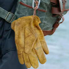 OLSON DEEPAK Mens Cowhide Leather Work Gloves Large,Oiled Leather Gardening Gloves Womens,Utility Safety Working Gloves for