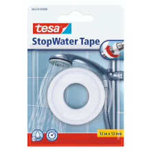 tesa 56220 PTFE Plumbing Repair Tape - 12mm x 12M - White, 56220-00000-00