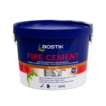 Bostik Fire Cement Buff - 5kg - Heat Resistant Sealant for Fireplaces, Stoves & Chimneys - Up to 1400C