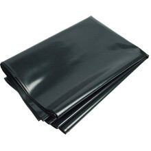KAHEIGN 2m x 10m Black Polythene Sheeting, 0.3mm Thick Garden Grow Polytunnel Cover Polythene Horticultural Membrane for Gardening Insulation & Build