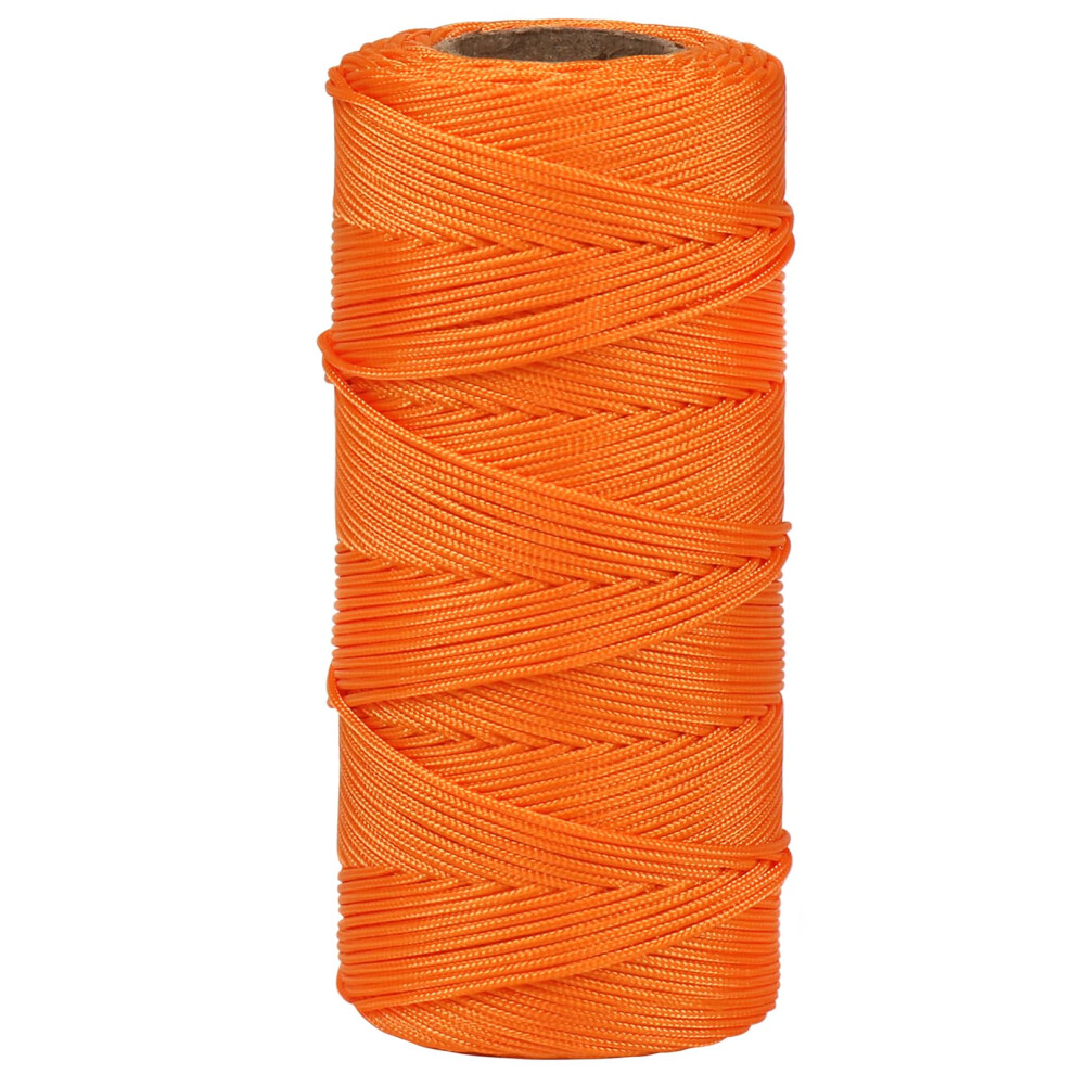 Orange 328 Feet Bricklaying Line, Braided Brick Builders Line Strong String Line For Building, Gardening, Marking And Diy Projects 7905048127159