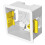 Evoges 1 Gang Dry Lining Back Box 47mm | Deep Electrical Wall Box for Plasterboard | Fast-Fit Design (1) 1