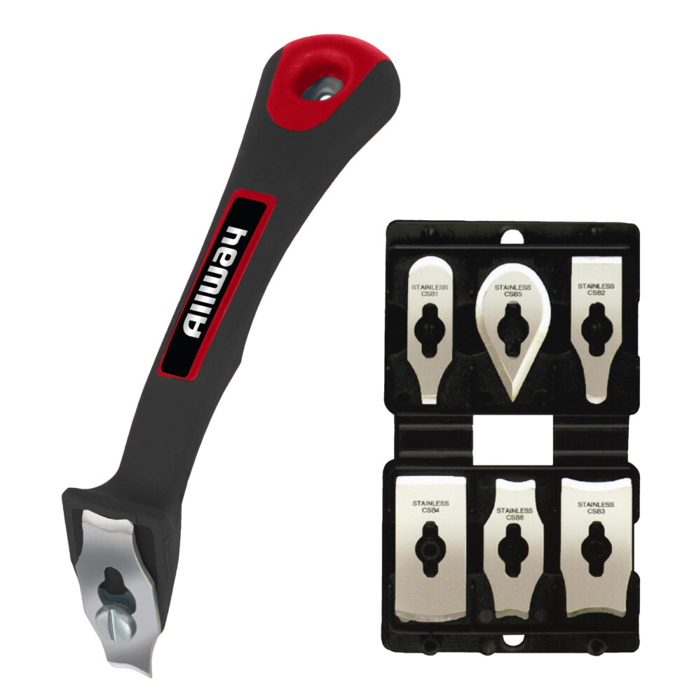 Decorating Soft Grip Contour Scraper Set W/6 Blades (Carded) 5051226601682