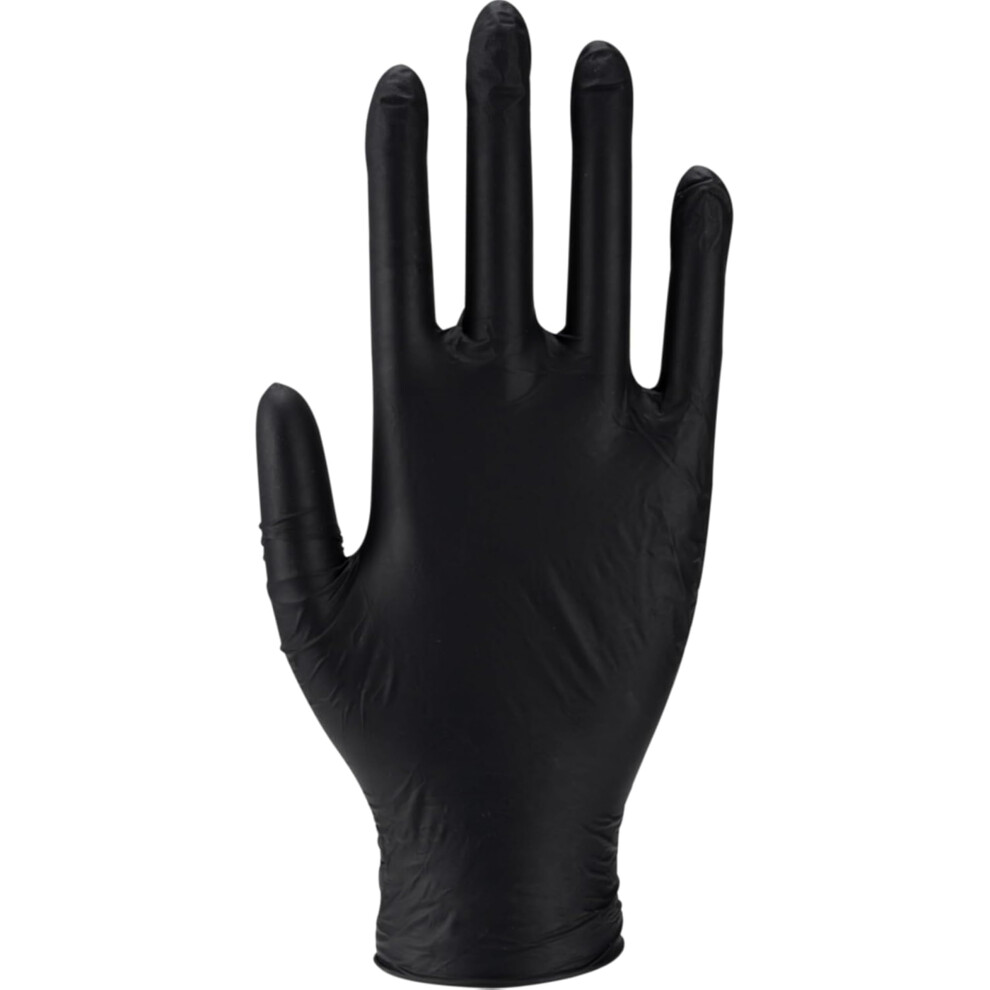 Essentialz Black Nitrile Disposable Gloves, Small, Pack Of 100, Latex-Free, Powder-Free, Food Safe, Ce Certified, Extra Soft & Elastic For Cleaning, 9467296018866
