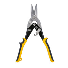 TOUGH MASTER Aviation Snips 10" 250mm Cr-V Steel Cutting Shears Perfect for Cutting Aluminum and Metal Sheets Heavy Duty Aviation Tin Snips with