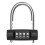 [Upgraded] Brifit Combination Padlock, 4-Digit Combination Lock, Outdoor Weatherproof Combination Locks Padlock, Adjustable Hook 1