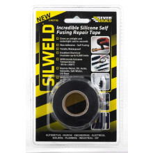 Everbuild Silweld Silicone Self-Fusing Repair Tape – Watertight – Electrical Insulator – Black – 3m
