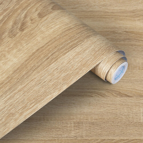 Alened Sticky Back Plastic Wood Effect Vinyl Wrap Self Adhesive Wallpaper