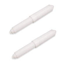 2 Pack Plastic Spring Loaded Toilet Tissue Roll Holder