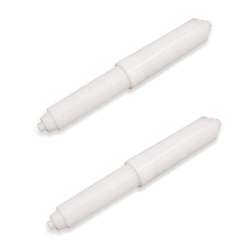 2 Pack Plastic Spring Loaded Toilet Tissue Roll Holder