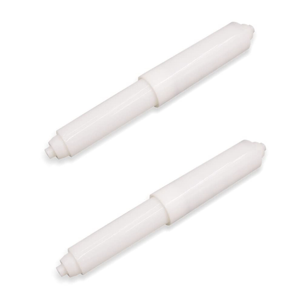 2 Pack Plastic Spring Loaded Toilet Tissue Roll Holder 5051226605673