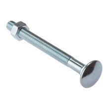 Carriage Bolt & Nut ZP M8 x 160mm Bag 10