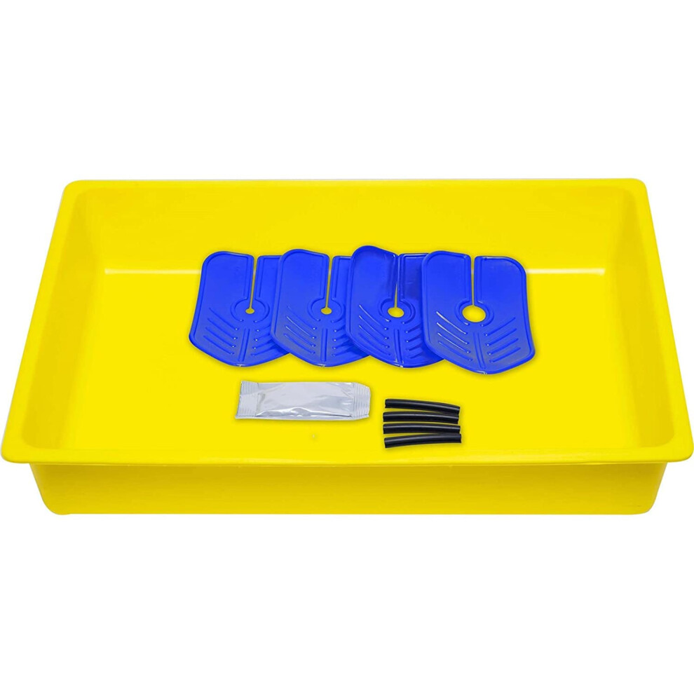 Arctic Hayes Dt1 1 X Reusable Radiator Drain Down Kit With Tray, Diverting Collars, Sealing Straps, Water Resistant Gel And Instructions, Yellow 5051226575013