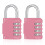 ZHEGE Combination Padlocks for Gym Locker, 4 Digit Code Padlock Outdoor with Side Window, Padlocks for School Locker 1