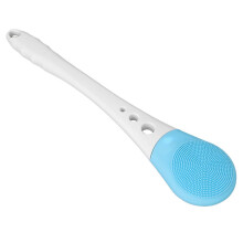 Electric Body Bath Brush Multifunctional Waterproof Shower Brush with Long Handle for Body Cleansing ExfoliationBlue