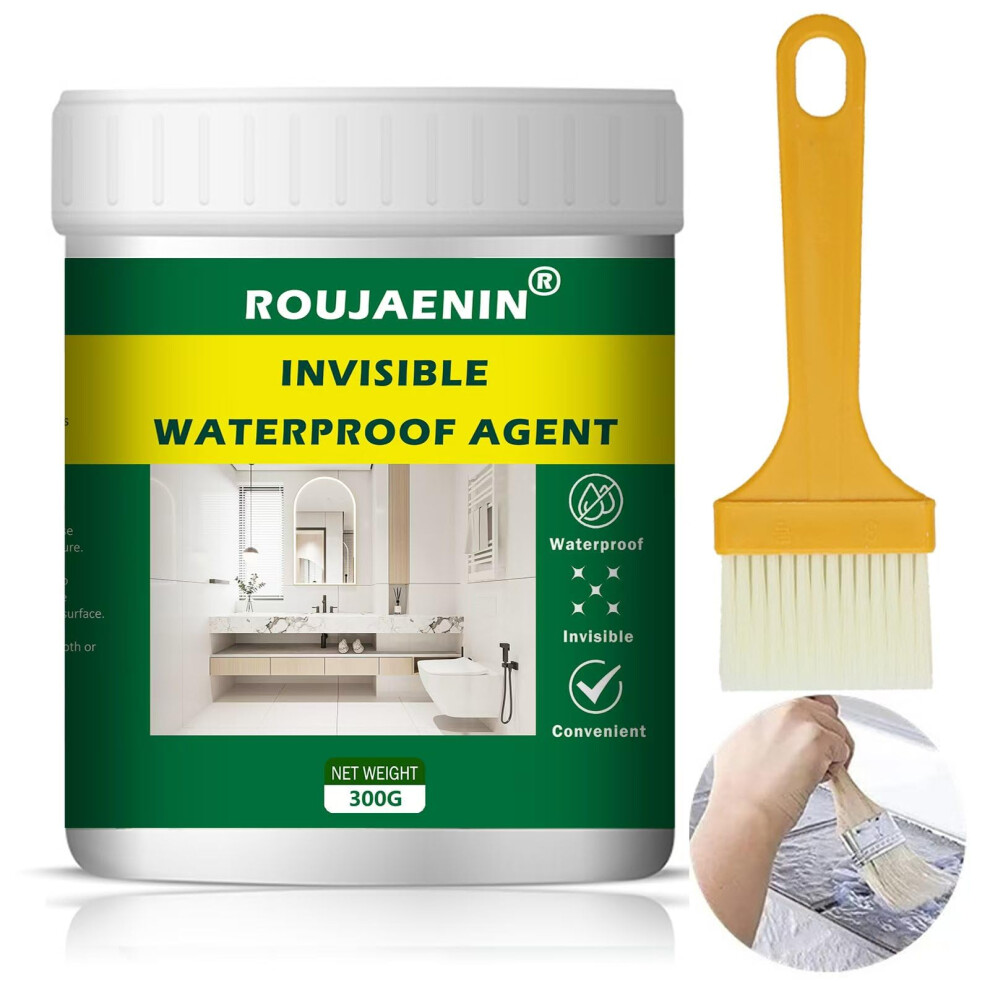 300G Invisible Waterproof Sealant, Anti-Leaking Clear Insulation Sealant Super Strong Anti-Leakage Agent, For Roof,Bathroom, Patio Sealer Outdoor, In 5007726022373