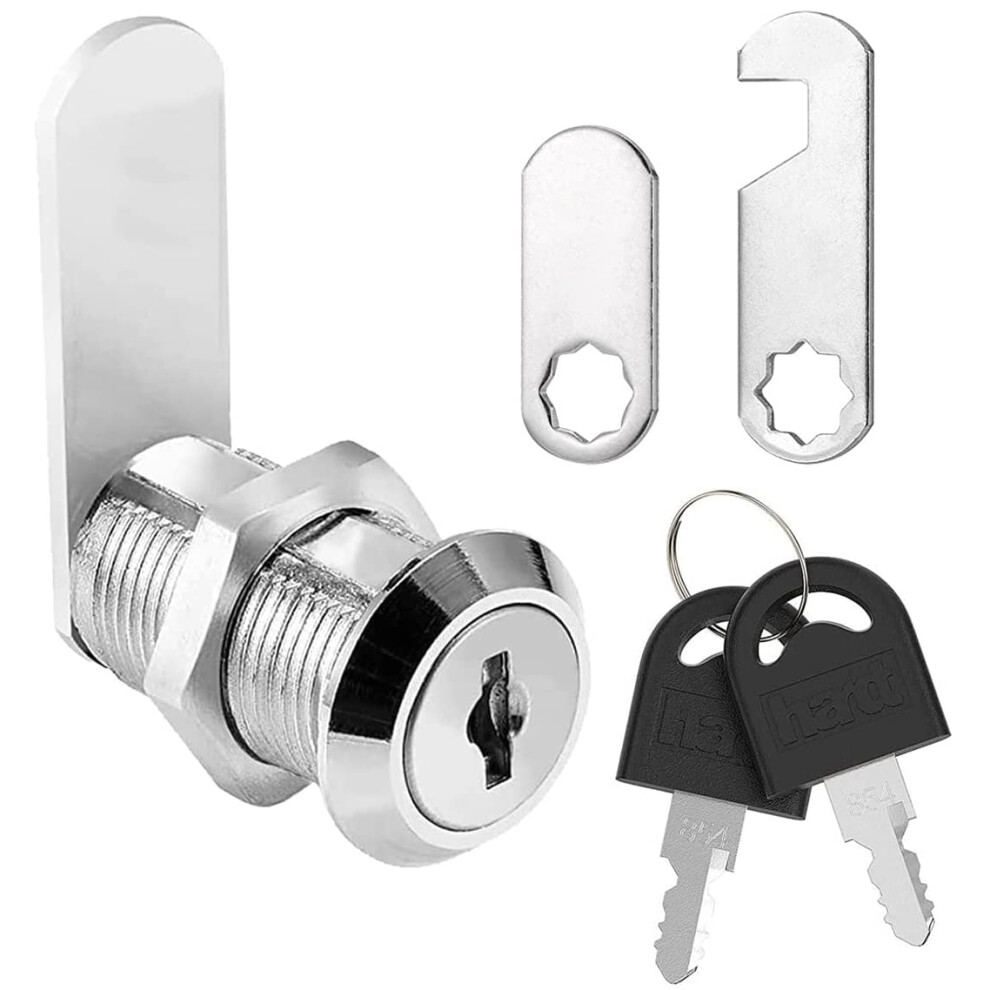 Litensh 25Mm Security Mailbox Lock, Letter Post Box Cabinet Drawer Cam Lockwith Keys, Toolbox Door Cupboard Lever Furniture Locks Locker (1, 25Mm) 8389465158511