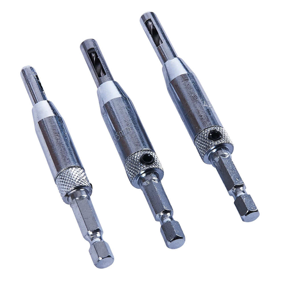 3 Piece Hinge Drill Bit Set 5051226604539