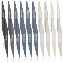 Honoson 20 Pcs Sanding Sticks for Plastic Models 3D Print Polishing Sticks Assorted Metal and Wood Sanding Tools Accessory for Model Craft Amateur
