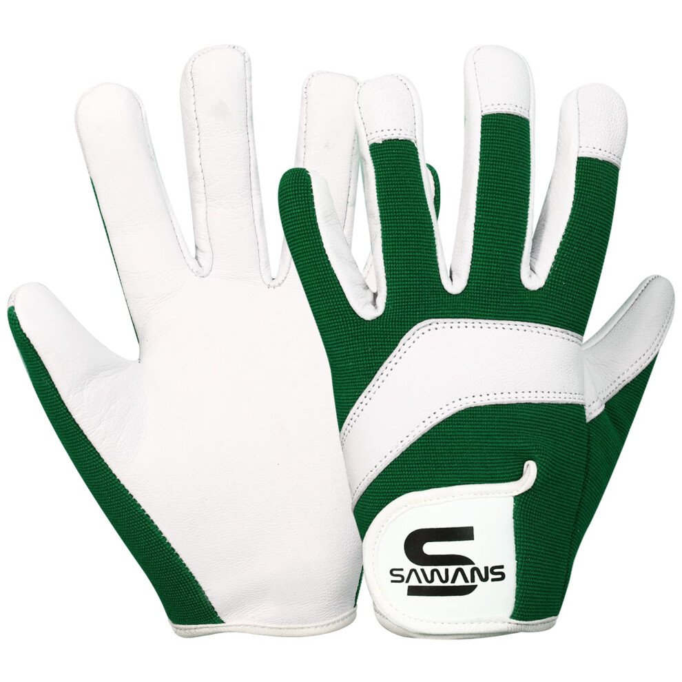 Sawans Leather Gardening Safety Working Gloves Thorn Proof For Men And Women Multipurpose Garden Gloves For Ladies Durable Mechanic Builder 5051226577048