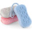 3 Pack Double Sided Silicone Body Scrubber Bath Brush for Deep Cleansing, Exfoliating, Super Soft Si 1