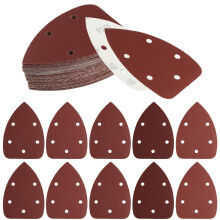 30 Multi Tool Sanding Pads, Triangle Mouse Sanding Pads for Mouse Sander Pads Sheets
