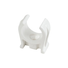 fiXte 15mm (5/8 inch) Plastic Pipe Clip White Snap in design. Single screw fixing. (10)