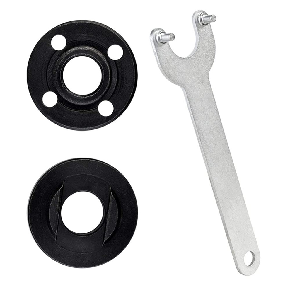 3 Piece Set Grinder Flange Angle Wrench Flange Spanner Metal Lock Nut Wrench Angle Grinder Accessories For Multiple Models Of Angle Grinders 5051226592461