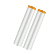 Vrexziy 2 Rolls Drop Film Pre-Taped Masking Film, 200cm x 20m Masking Film Rolls with Self-Adhesive Tape