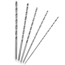 Long Drill Bits Wood, 5 Pcs Extra Long HSS Metal Twist Drill Bits Set 150mm High Speed Spiral Steel Bit for Wood Metal and Plastic (2-5mm)
