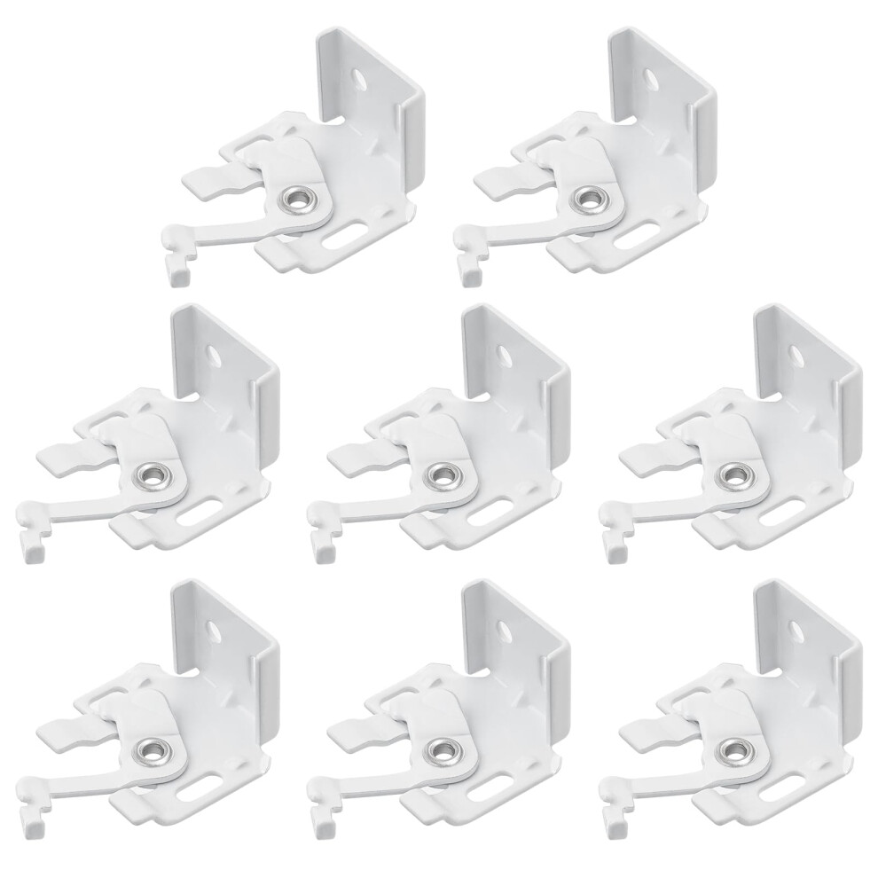 8 Pack Roman Blind Fitting Brackets For 25Mm Top Rail, Heavy Duty Sturdy Metal Mounting Clips Top Fixing 5051226620294