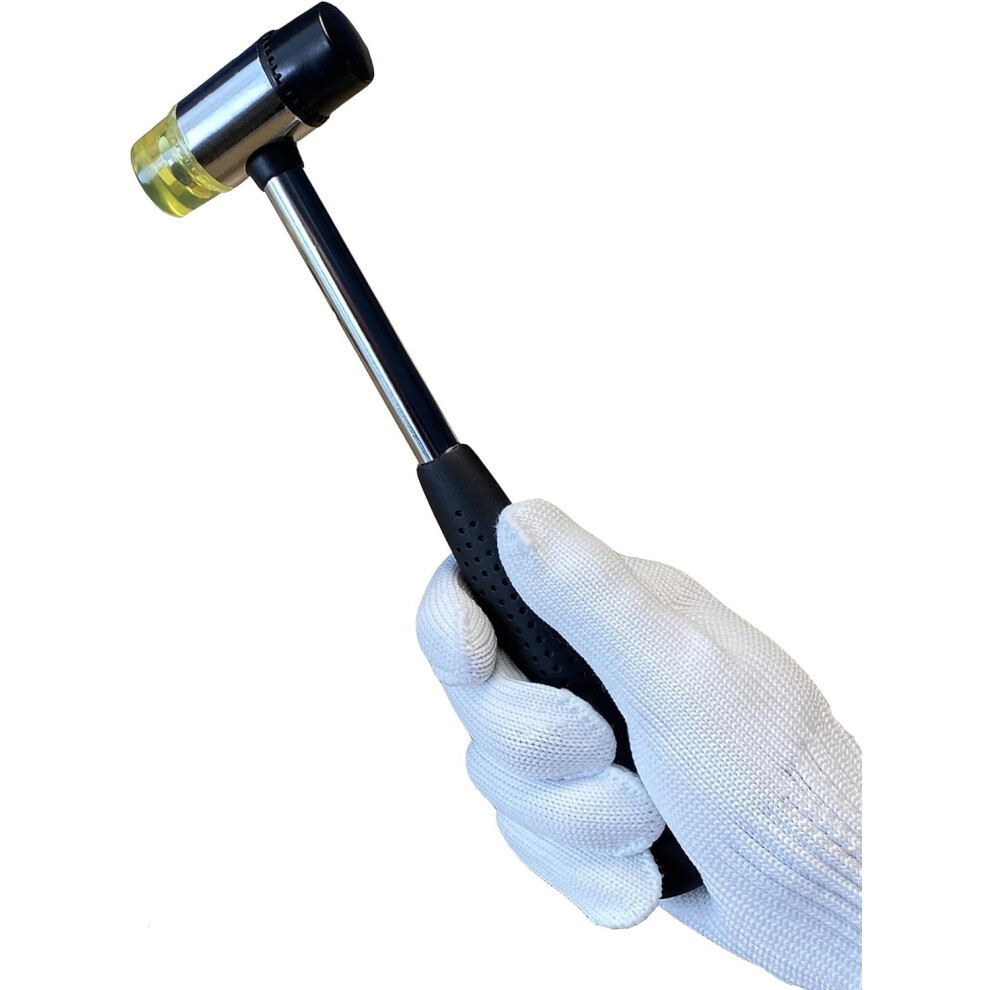 Boosden Double-Faced Soft Hammer Mallet, 25Mm Small Rubber Hammer, Replaceable Head Hammers, Non-Marring Soft Hammer For Picture Hanging, Upholstery 5051226613425