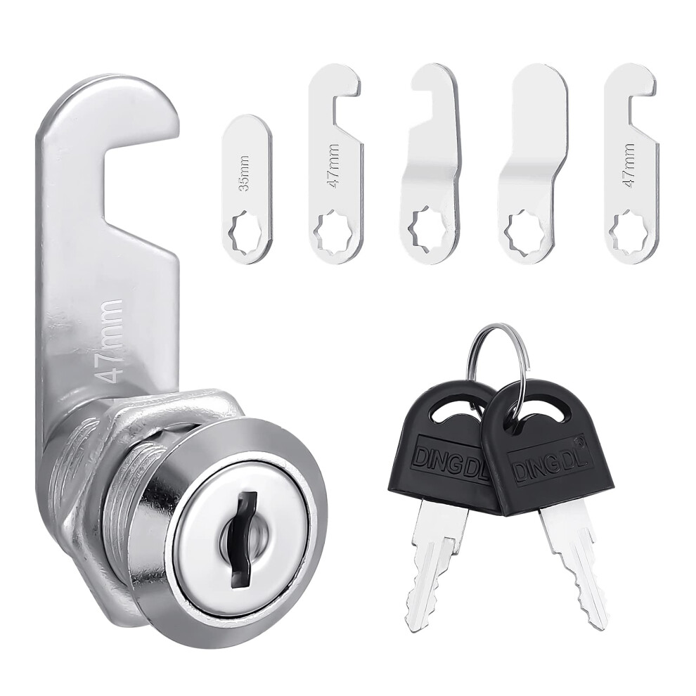 Firtink Letterbox Lock 20 Mm Comes With 5 Different Lock Plates Cabinet Lock Drawer Lock For Mailboxes,Cabinet Doors,Furniture 5051226573767