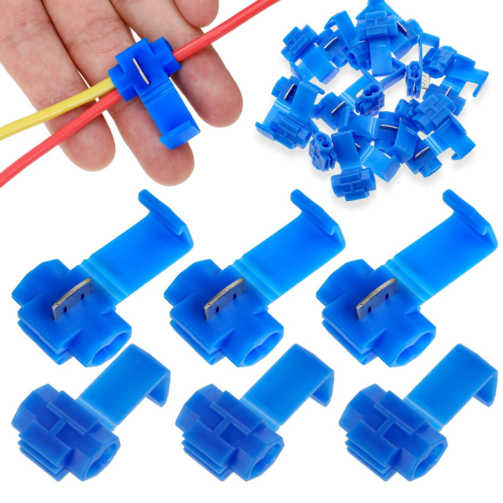 60 Pcs Electrical Wire Connectors Solderless Wire Connectors 18-14 Awg Quick Splice Wire Connectors Snap Electrical Wire Connector Cold Pressed 5051226618512