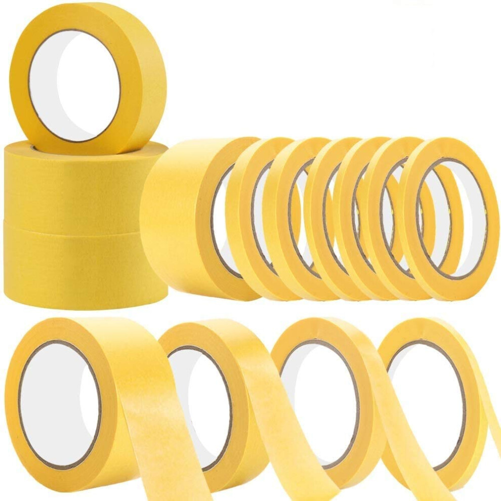 Northern Brothers Masking Tape 14 Pack, Masking Tape For Painting Artists Painters Tape 52Mm 40Mm 27Mm 14Mm 4Mm Of Painting Tapes For Decorating 5051226605130