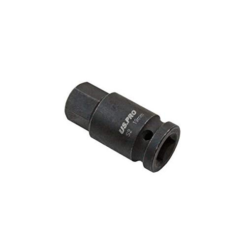us pro US PRO Tools 1/2" DR Impact Hex Bit Socket M19 X 55mm 3324