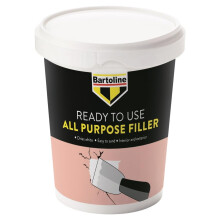Bartoline Ready Mixed All Purpose Filler 600g – Quick-Drying White Filler for Interior and Exterior Repairs Smooth Finish, Minimal Sanding