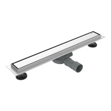 Ibergrif Stainless Steel Linear Shower Drain M42001-50, 500mm, Grey, Modern Design, Efficient Water Drainage, Easy to Install, Wide Compatibility