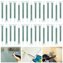 100 Pcs Mixing Tube, 84mm Mixing Nozzle Syringe Epoxy Mixing Nozzle Tip AB Mixing Tube F6-16 Epoxy Mixing Nozzle Static Mixer Plastic Resin Mixing