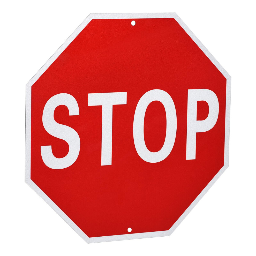 Sourcing Map Stop Sign 12" X 12" Warning Reflective Aluminum Signs For Street Traffic, Octagon Rust Free Sign 5051226586392