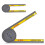 Miter Saw Protractor Replace Model Miter Saw Protractor Angle Finder Tool 360 Protractor Portable Miter Saw Protractor with Measuring Scales for 1