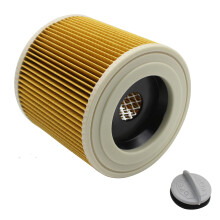 KENSHIRE cartridge filter with steel bracket compatible for Kärcher WD series WD2 WD3 WD3P A2004 MV2 MV3 cartridge filters wet & dry vacuums 64145520