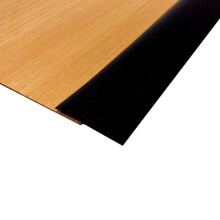 2M Black Carpet Trim Self Adhesive PVC Laminate Floor Door Doorway Transition Threshold Strip Tile Edgings Rubber Flooring Edge Strip