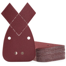 SATC Mouse Sander Pads 30-Piece 180 Grit Mouse Sanding Pads 4 Holes Detail Sander Pads Hook and Loop Mouse Palm Sanding Paper Sandpaper for Mouse