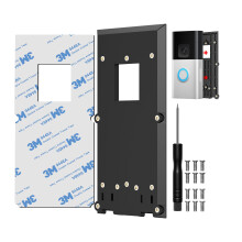 Adhesive Doorbell Bracket Compatible with Ring Video Doorbell 2nd/3/3 Plus/4/ Puls/ Pro, No-Drill Ring Video Doorbell Mount